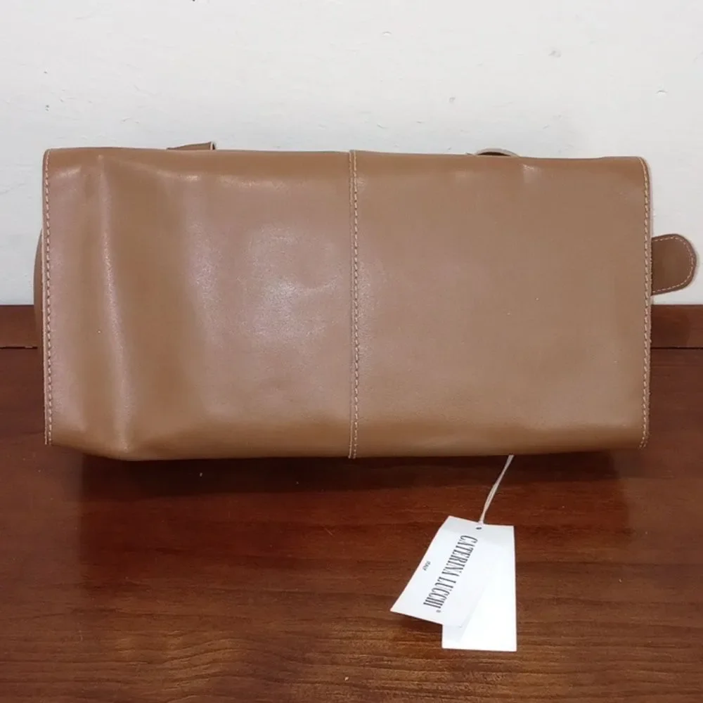 Caterina Lucchi Leather Baguette Handbag - NEW! - Picture 5 of 9